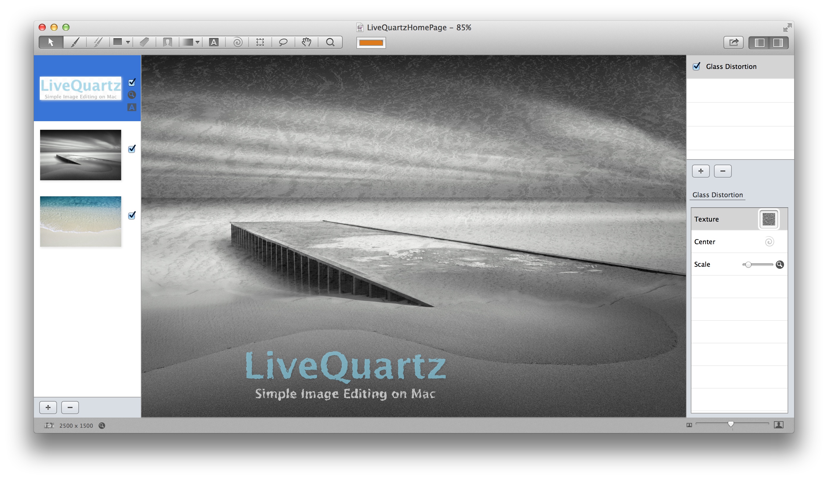 LiveQuartz software